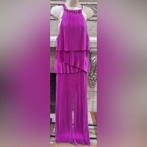 Strut & Bolt Hot Pink/Fushia Sleeveless one-piece Pantsuit Jumper Size Medium